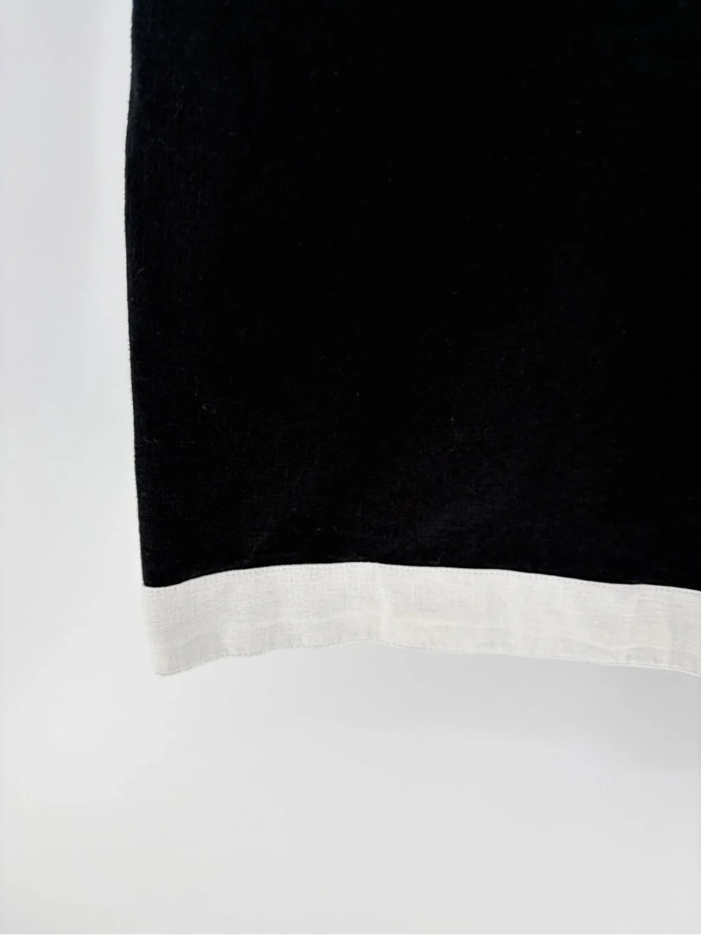Abercrombie & fitch black white square neck split linen back maxi dress medium
